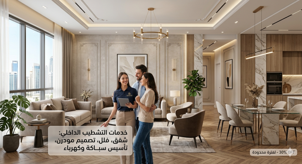 خدمات التشطيب الداخلي