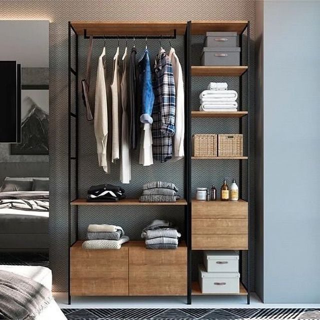 تصميم دريسنج روم صغيرة مستطيلة